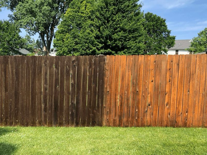 Fence Staining near Irving